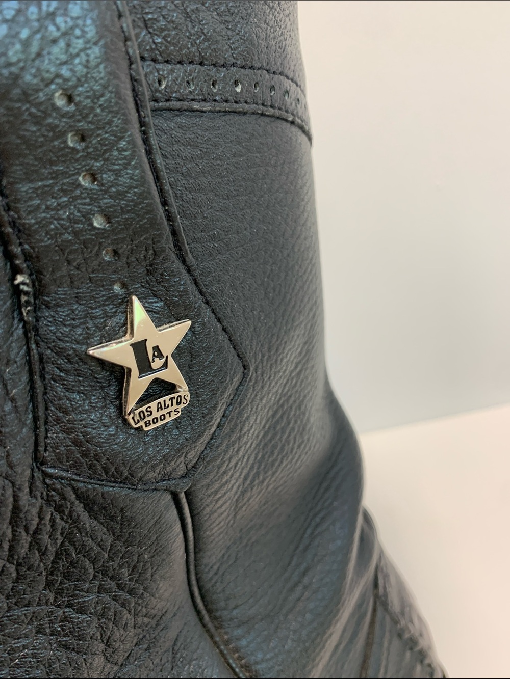 Los Altos Boots Leather Western Boots - Picture 5 of 10